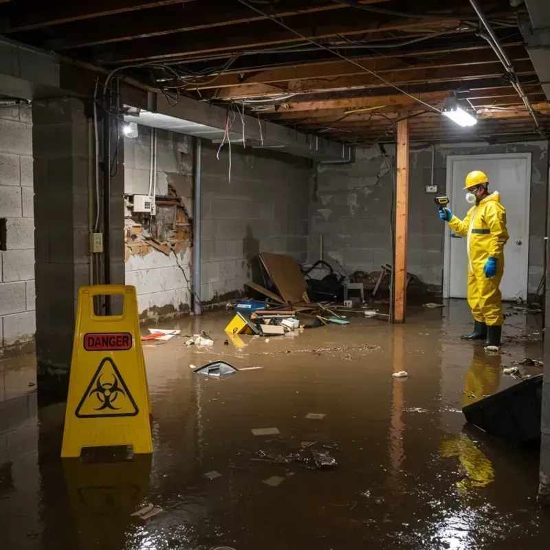 Flooded Basement Electrical Hazard in Carroll County, KY Property