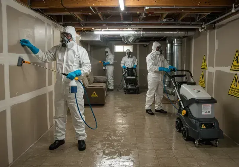 Basement Moisture Removal and Structural Drying process in Carroll County, KY